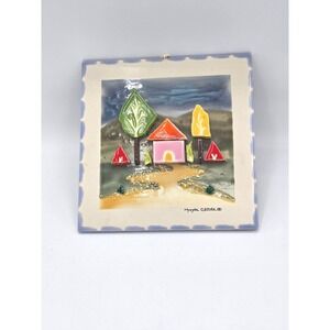 "Casitas" Primitivist Tile Art by‎ Magda L. Csihas (1988)